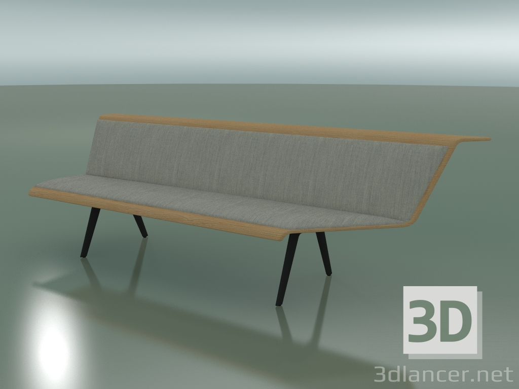 3d model Module angular triple Waiting 4564 (90 ° left, Oak effect) - preview