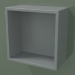 3d model Caja abierta (90U30001, Silver Grey C35, L 24, P 12, H 24 cm) - vista previa