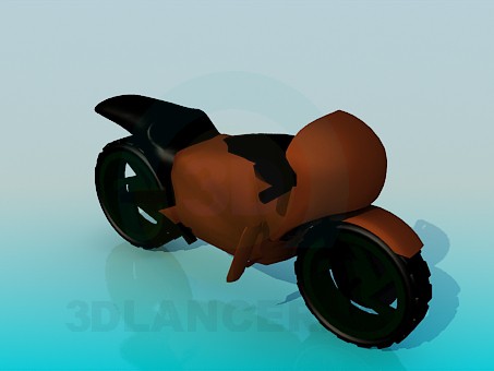 3D Modell Motorrad - Vorschau