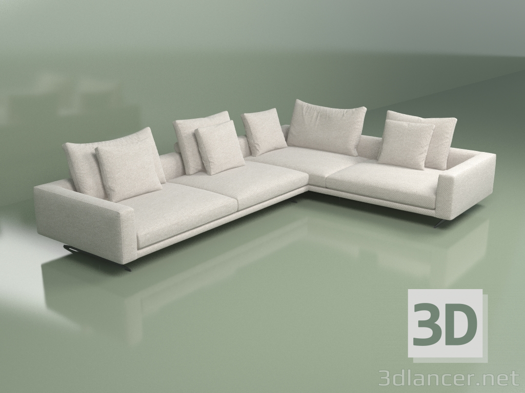 3D Modell Ecksofa Hermes 3 - Vorschau