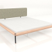 3D Modell Doppelbett Fina mit Stoffkopfteil 180X200 - Vorschau