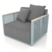 3d model Armchair (Blue gray) - preview