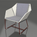 3d model Sillón club (rojo vino) - vista previa