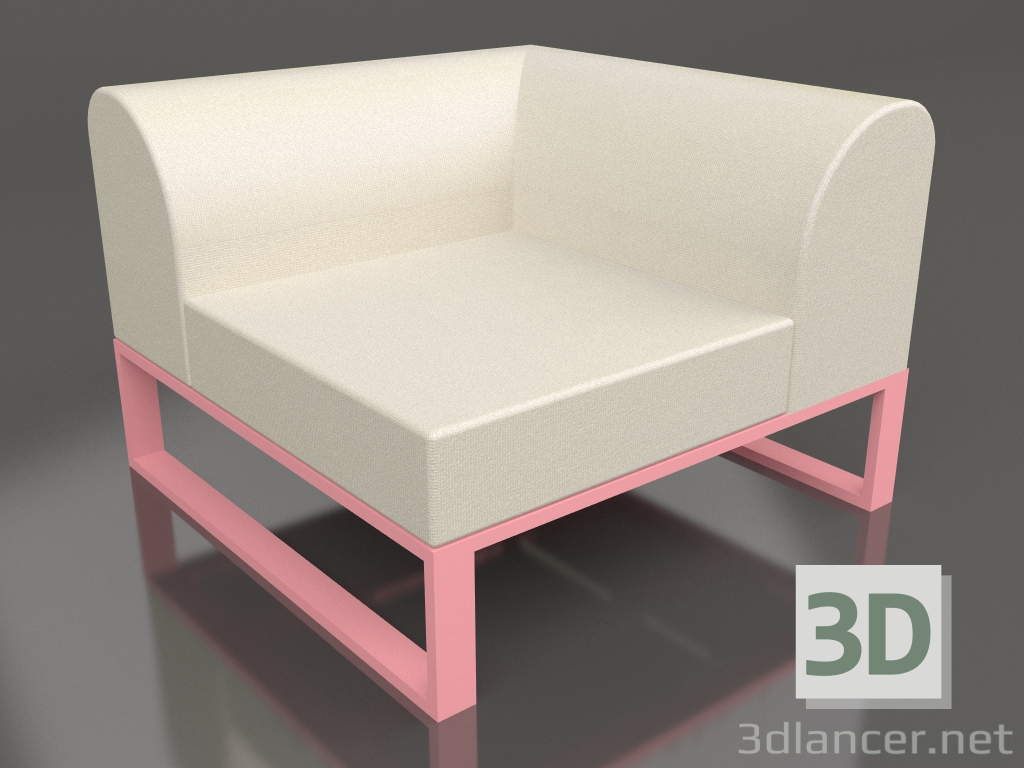 modello 3D Modulo angolare destro (rosa) - anteprima