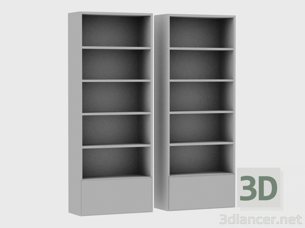 Modelo 3d Elementos do sistema modular IANUS MIDDLE WITH BACK (B230) - preview