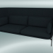 3d model Sofa Sofa (LN7, 90x232 H 115cm, Warm black legs, Sunniva 2 192) - preview