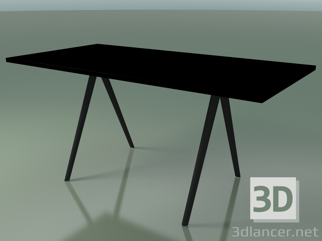 3D Modell Rechteckiger Tisch 5409 (H 74 - 79x159 cm, Laminat Fenix F02, V44) - Vorschau