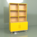 3d model Shelving unit Woodi (yellow-mustard) - preview