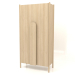 modèle 3D Armoire à longues poignées W 01 (1000x450x2000, bois blanc) - preview