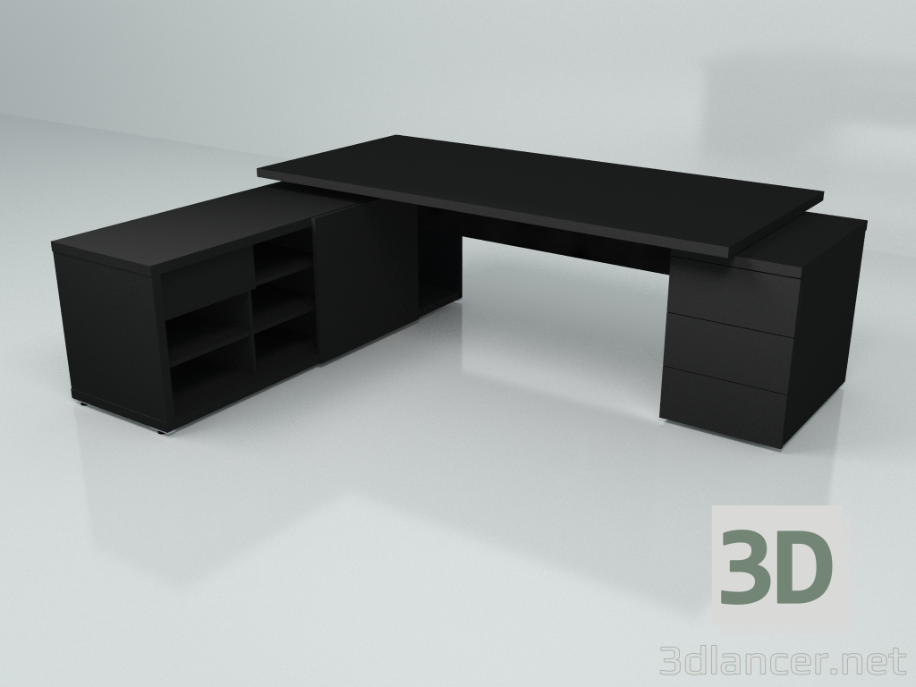 Modelo 3d Mesa de trabalho Mito Fenix MITF1KDL (2497x2080) - preview