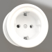 3d model Earth socket (white) - preview