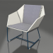 3d model Club chair (Grey blue) - preview