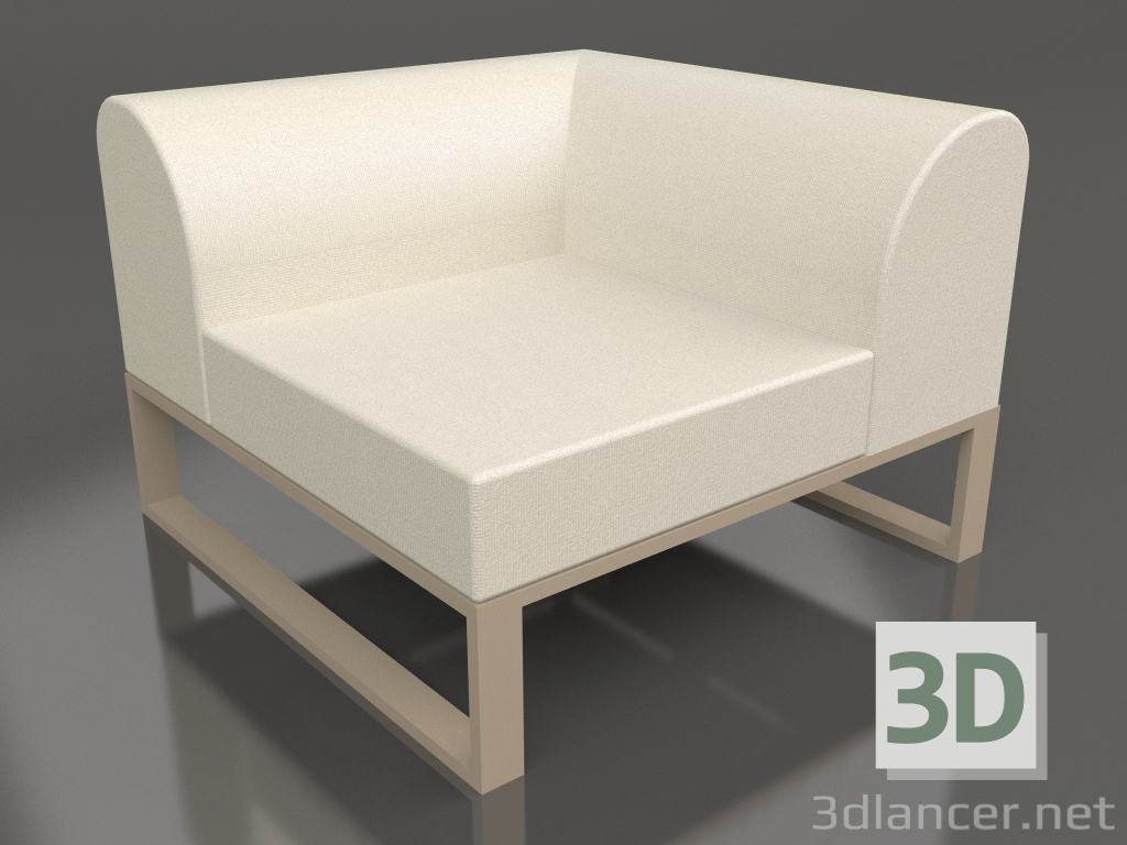 3d model Módulo de esquina derecha (Arena) - vista previa