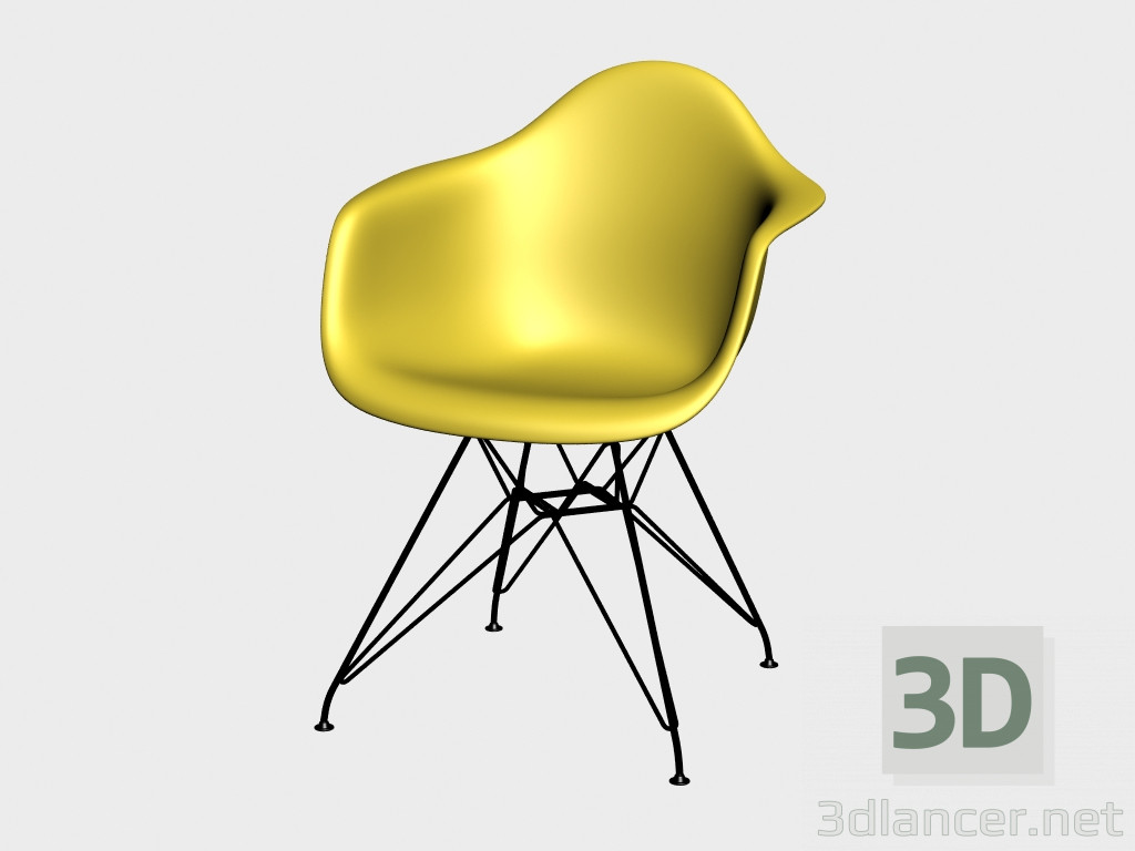 3d модель Eames Пластиковое кресло DAR – превью