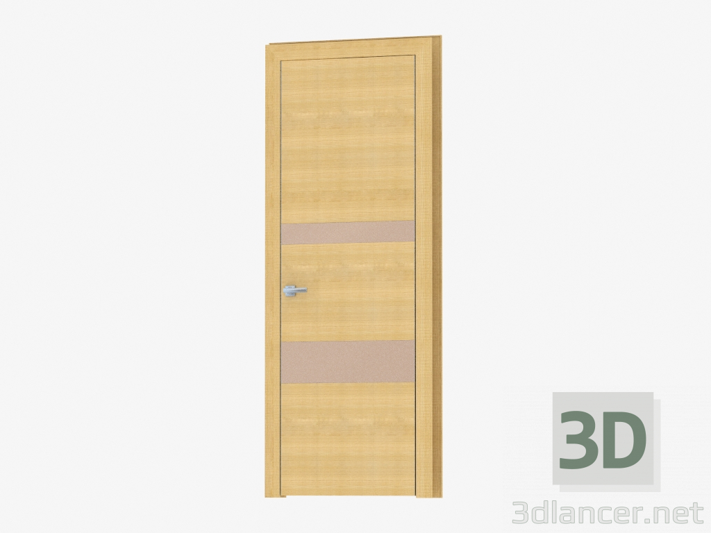 3d model Puerta de interroom (40.31 bronza plata) - vista previa