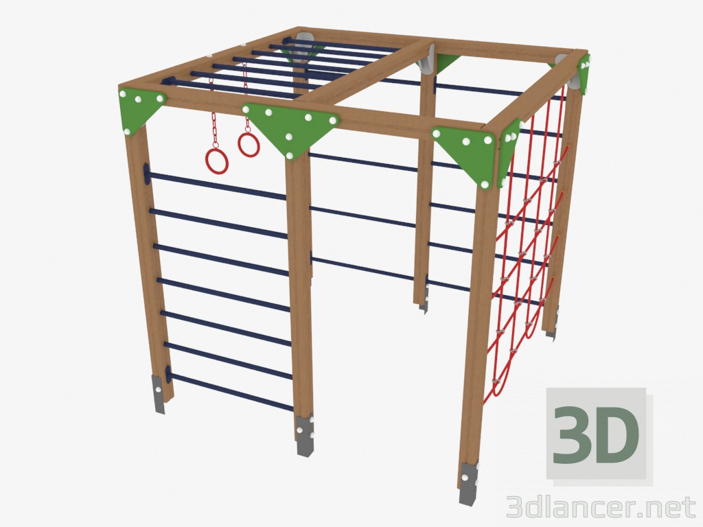 3d model Children's play complex (7805) - preview