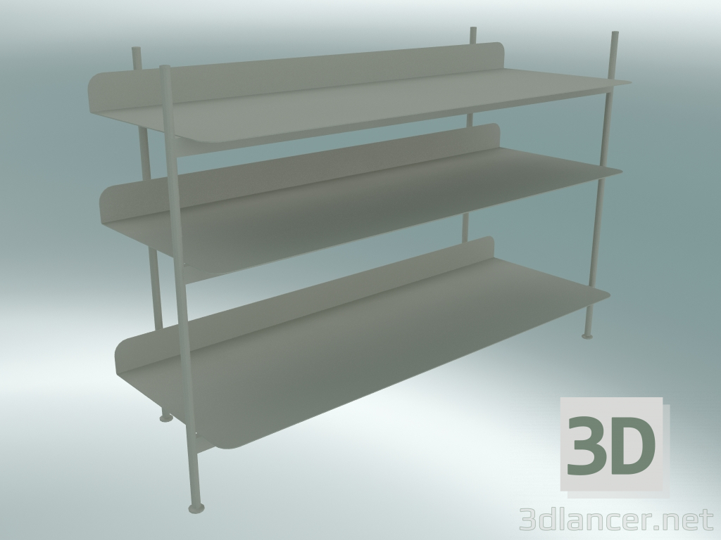 3d model Rack system Compile (Configuration 2, Gray) - preview