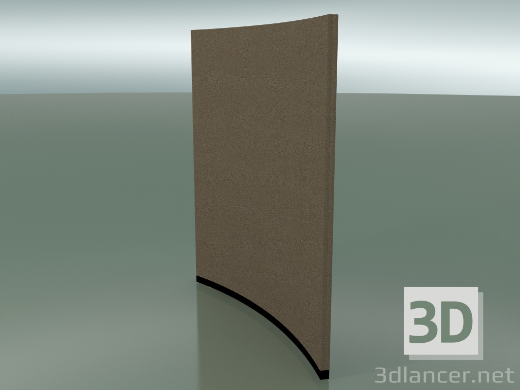 3d model Panel curvo 6407 (132.5 cm, 36 °, D 200 cm, sólido) - vista previa