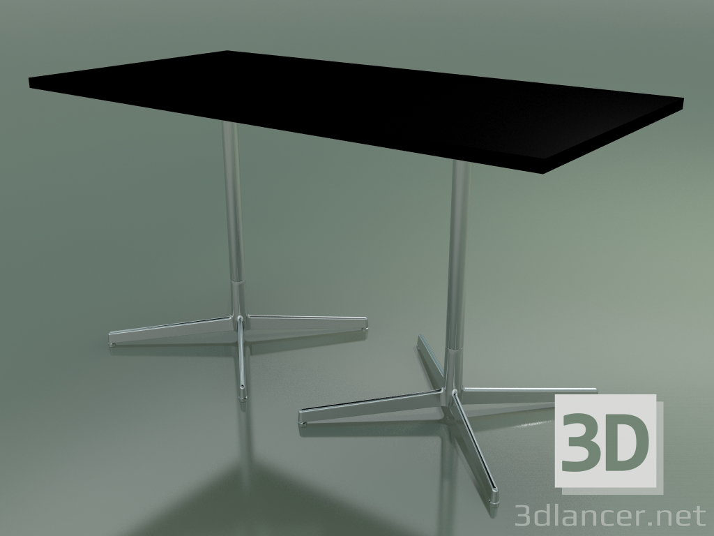 Modelo 3d Mesa retangular com base dupla 5524, 5504 (H 74 - 69x139 cm, Preto, LU1) - preview