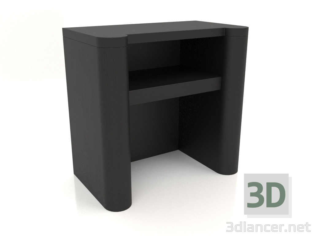 3d model Mesita de noche TM 023 (600x350x580, madera negra) - vista previa