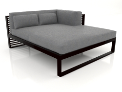 Sofá modular XL, sección 2 derecha (Negro)