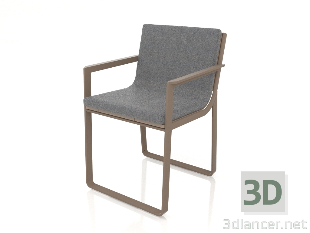 3d model Silla de comedor (Bronce) - vista previa