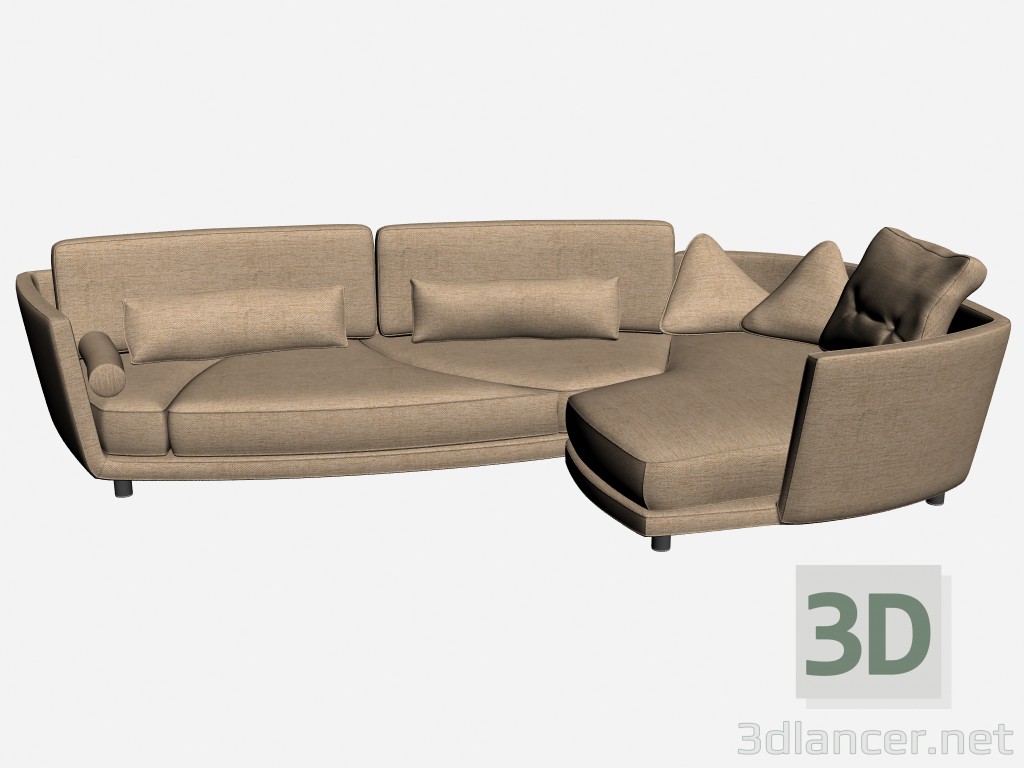 3D Modell Sofa Deha 3 - Vorschau