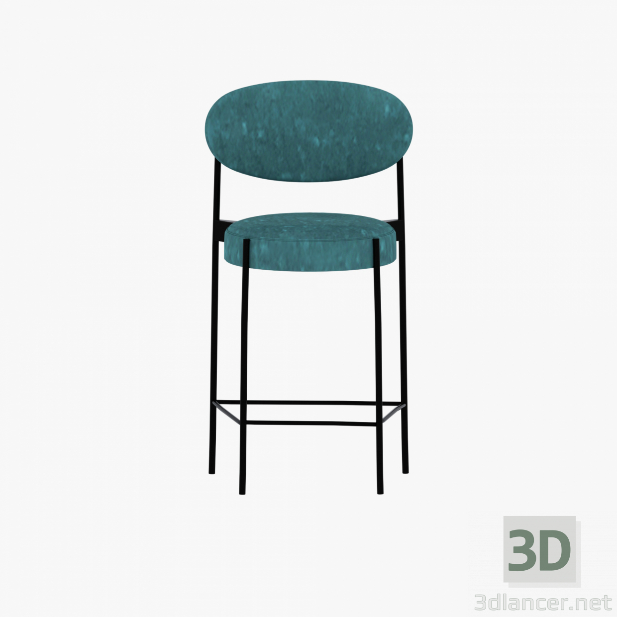 3d model Stool 4 high - preview