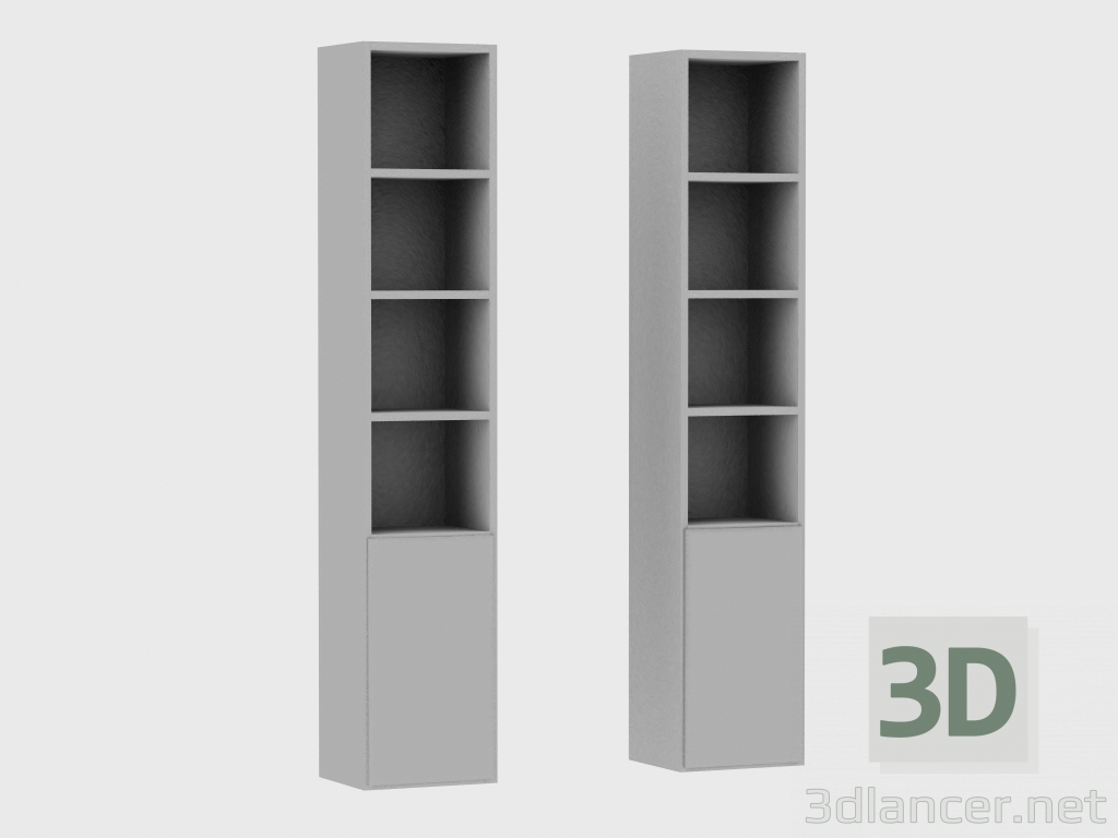 modello 3D Elementi del sistema modulare IANUS MIDDLE WITH BACK (M230) - anteprima