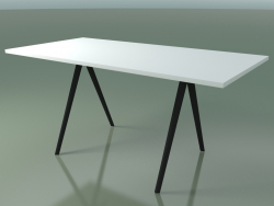 Mesa retangular 5409 (H 74 - 79x159 cm, laminado Fenix F01, V44)