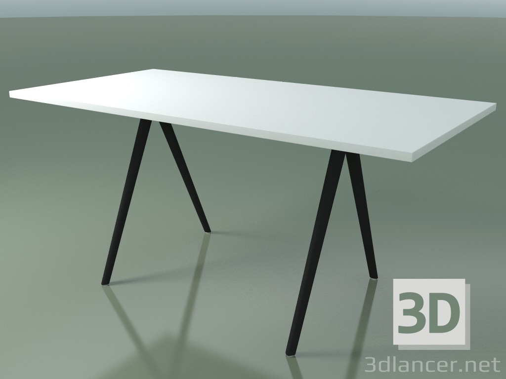 3D modeli Dikdörtgen masa 5409 (H 74 - 79x159 cm, laminat Fenix F01, V44) - önizleme