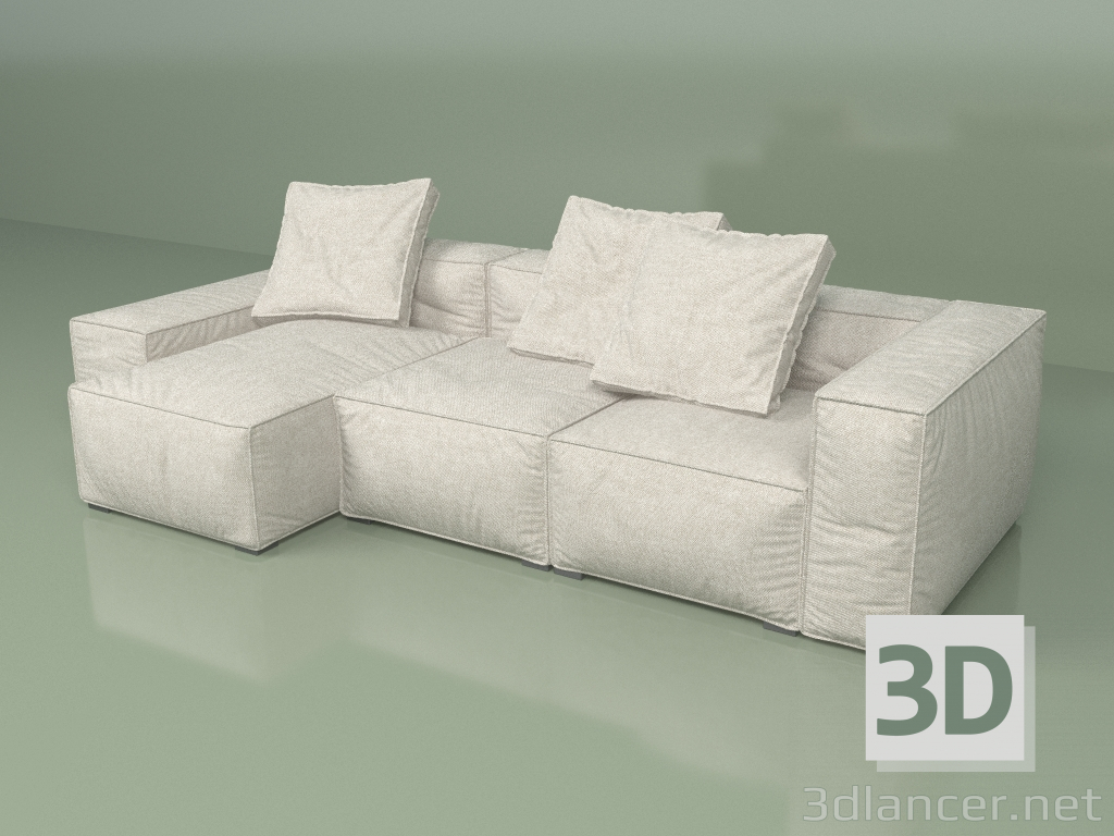 3D Modell Perlensofa - Vorschau