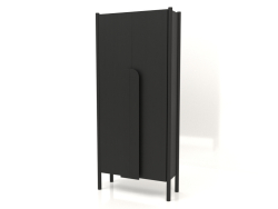 Armoire à longues poignées W 01 (800x300x1800, bois noir)