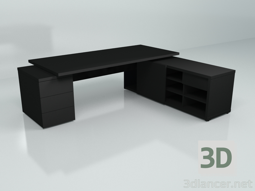 3D Modell Arbeitstisch Mito Fenix MITF1KDP (2497x2080) - Vorschau