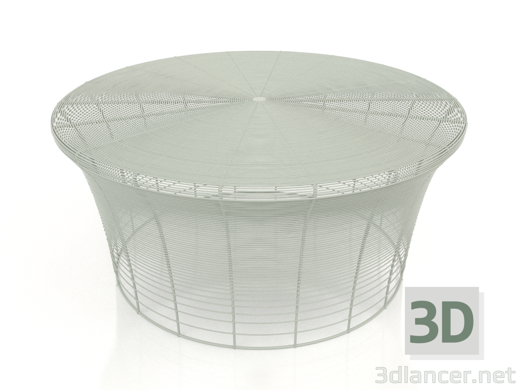 3D Modell Niedriger Couchtisch (Zementgrau) - Vorschau