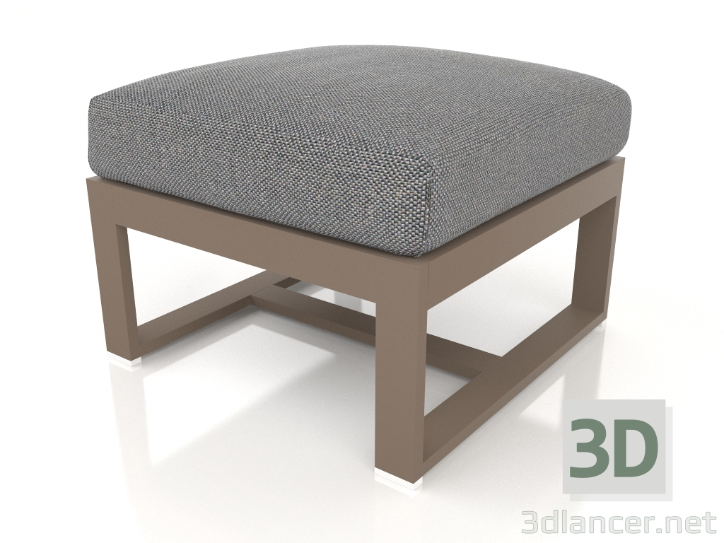 modello 3D Pouf (Bronzo) - anteprima