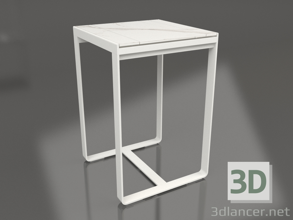 3d model Mesa de bar 70 (DEKTON Aura, gris ágata) - vista previa