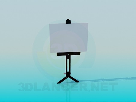 3D modeli Poster stand - önizleme