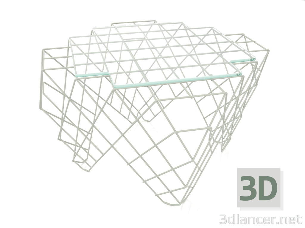 modèle 3D Table basse (Gris ciment) - preview