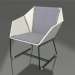 3d model Sillón club (verde botella) - vista previa