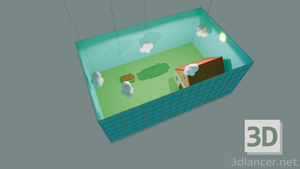 modèle 3D emplacement - preview