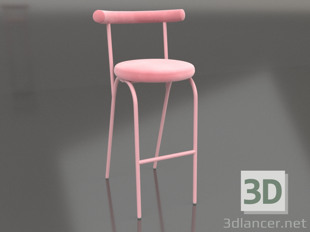 Modelo 3d Banco de bar bagel (goma de mascar) - preview