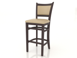 Bar stool Chester (Dark walnut)