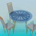 3d model Table and chairs - preview