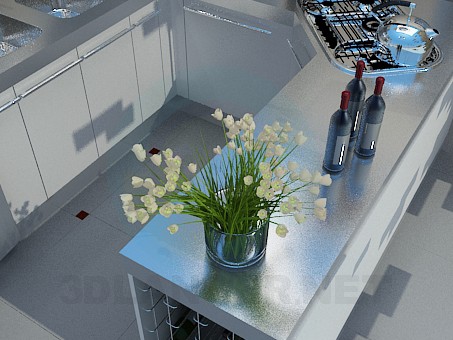 3d model Kitchen - preview