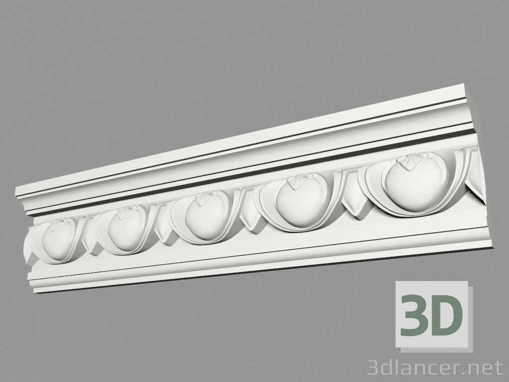 3d model Molded eaves (КФ79) - preview