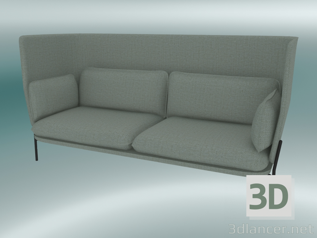 3D Modell Sofa Sofa (LN7, 90 x 232 H 115 cm, warme schwarze Beine, Sunniva 2 717) - Vorschau