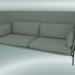 3D Modell Sofa Sofa (LN7, 90 x 232 H 115 cm, warme schwarze Beine, Sunniva 2 717) - Vorschau