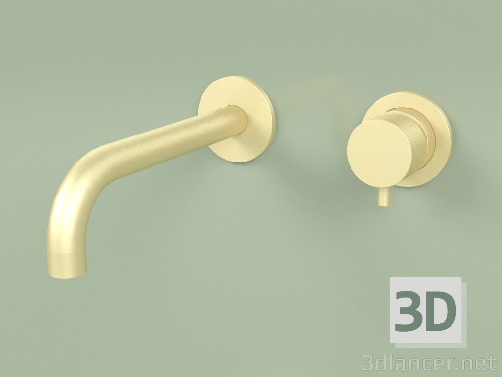 3d model Mezclador de pared con caño 190 mm (13 13, OC) - vista previa