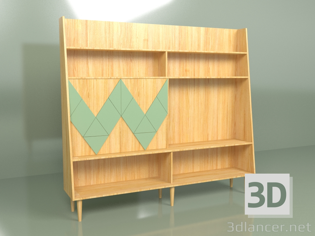 Modelo 3d Parede Woo Parede (couve) - preview